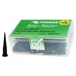Needle: plastic | 1.25" | Size: 20 | straight,conical | 0.58mm