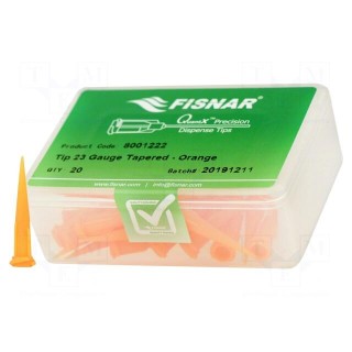 Needle: plastic | 1.25" | Size: 23 | straight,conical | 0.33mm