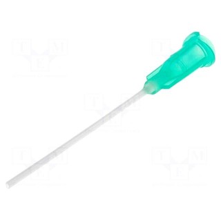 Needle: plastic flexible | 1.5" | Size: 18 | straight | 0.84mm