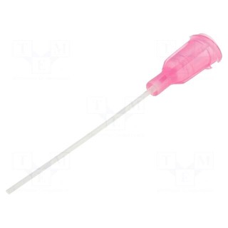 Needle: plastic flexible | 1.5" | Size: 20 | straight | 0.58mm