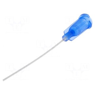 Needle: plastic flexible | 1.5" | Size: 22 | straight | 0.41mm