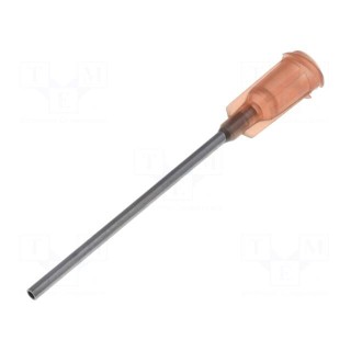 Needle: steel | 1.5" | Size: 15 | straight | 1.37mm | Mounting: Luer Lock