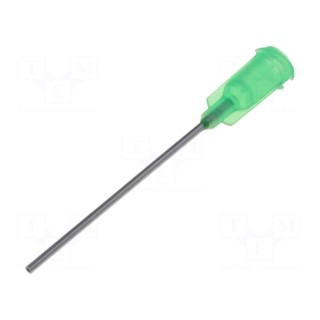 Needle: steel | 1.5" | Size: 18 | straight | 0.84mm | Mounting: Luer Lock