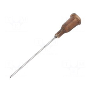Needle: steel | 1.5" | Size: 19 | straight | 0.7mm | Mounting: Luer Lock