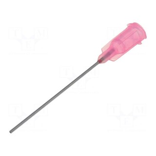 Needle: steel | 1.5" | Size: 20 | straight | 0.6mm | Mounting: Luer Lock