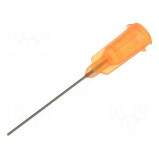 Needle: steel | 1" | Size: 23 | straight | 0.33mm | Mounting: Luer Lock