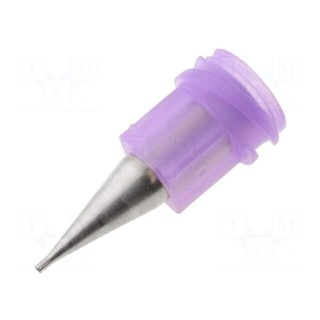 Nozzle: dispensing | Size: 23 | 0.564mm | Body: purple