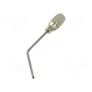Vacuum pick-up pencil tip | 18 | ESD | Shape: bent at 45°