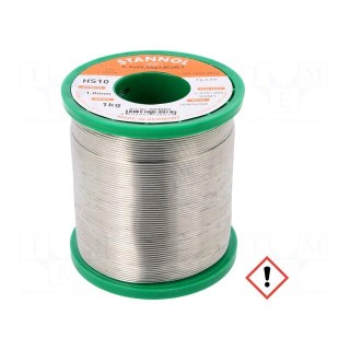 Soldering wire | Sn95,5Ag3,8Cu0,7 | 1mm | 1kg | lead free | reel | 217°C