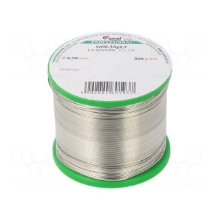 Soldering wire | Sn96,3Ag3,7 | 0.7mm | 0.5kg | lead free | 3%