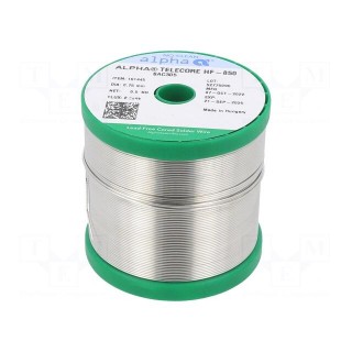 Soldering wire | Sn96,5Ag3Cu0,5 | 0.75mm | 500g | lead free | reel