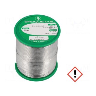 Soldering wire | Sn96Ag3Cu1 | 0.7mm | 0.25kg | lead free | 217÷220°C