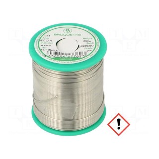 Soldering wire | Sn96,5Ag3Cu0,5 | 0.8mm | 0.25kg | lead free | reel