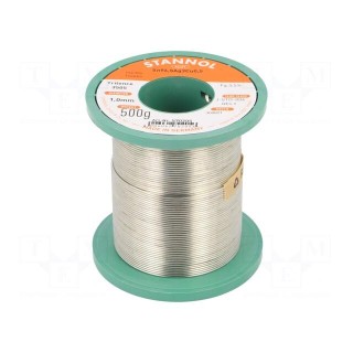 Soldering wire | Sn96,5Ag3Cu0,5 | 1mm | 500g | lead free | reel | 3.5%