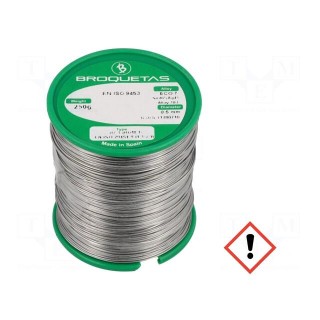 Soldering wire | Sn96Ag4 | 0.5mm | 250g | lead free | reel | 221°C
