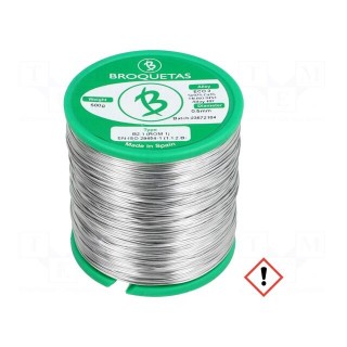 Soldering wire | Sn97Cu3 | 0.5mm | 500g | lead free | reel | 230°C