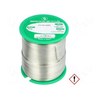 Soldering wire | Sn97Cu3 | 1mm | 250g | lead free | reel | 230°C