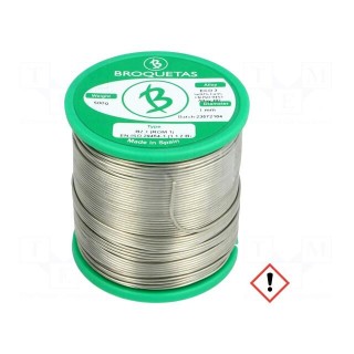Soldering wire | Sn97Cu3 | 1mm | 500g | lead free | Package: reel | 230°C