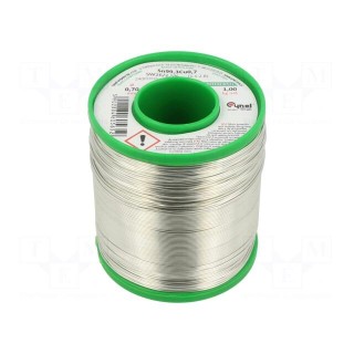 Soldering wire | Sn99,3Cu0,7 | 0.7mm | 1000g | lead free | 227°C | 2.2%