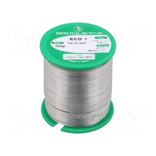Soldering wire | Sn99,3Cu0,7 | 0.7mm | 250g | lead free | reel | 220°C