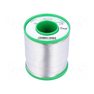 Soldering wire | Sn99,3Cu0,7 | 1.5mm | 1000g | lead free | reel | 227°C