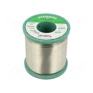 Soldering wire | Sn99,3Cu0,7 | 1mm | 1kg | lead free | reel | 227°C