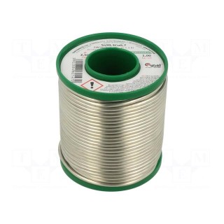Soldering wire | Sn99,3Cu0,7 | 2.5mm | 1000g | lead free | 227°C | 2.2%