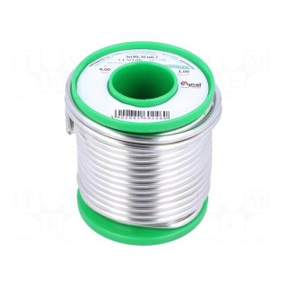 Soldering wire | Sn99,3Cu0,7 | 4mm | 1000g | lead free | Package: reel