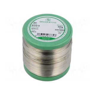 Soldering wire | Sn99Ag0,3Cu0,7 | 0.5mm | 0.5kg | lead free | reel