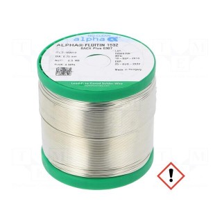 Soldering wire; Sn99Ag0,3Cu0,7; 0.75mm; 500g; lead free; 3.3%
