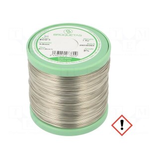 Soldering wire | Sn99Ag0,3Cu0,7 | 0.8mm | 1kg | lead free | reel