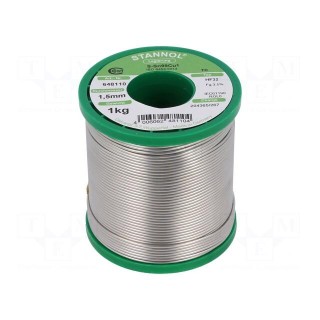 Soldering wire | Sn99Cu1 | 1.5mm | 1kg | lead free | reel | 227°C | HF32