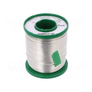 Solid,soldering wire | Sn99,3Cu0,7 | 1.5mm | 1000g | lead free | reel
