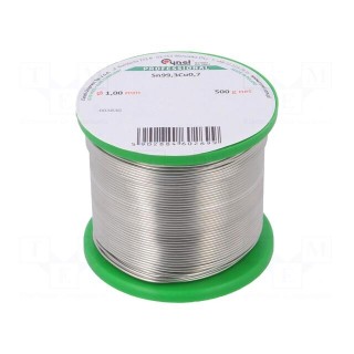 Solid,soldering wire | Sn99,3Cu0,7 | 1mm | 500g | lead free | reel