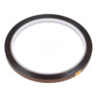 Tape: high temperature resistant | Thk: 0.07mm | 50% | amber | W: 6mm
