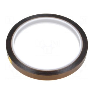 Tape: high temperature resistant | Thk: 0.07mm | 50% | amber | W: 9mm