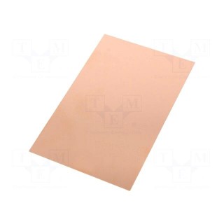 Laminate | FR4 | 2mm | L: 160mm | W: 100mm | Coating: copper | double sided