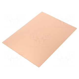 Laminate | hard paper | 1.6mm | L: 150mm | W: 200mm | Coating: copper