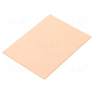 Laminate | hard paper | 1.6mm | L: 75mm | W: 100mm | Coating: copper