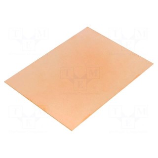 Laminate | FR4 | 2mm | L: 100mm | W: 75mm | Coating: copper | double sided