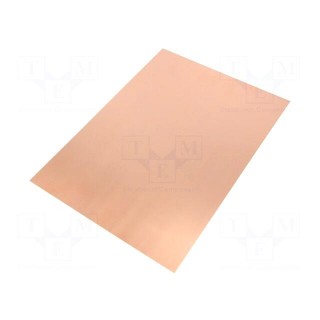 Laminate | FR4,epoxy resin | 0.8mm | L: 297mm | W: 210mm | double sided