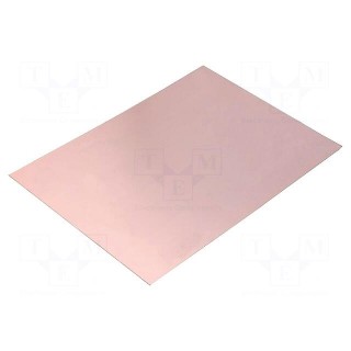 Laminate | FR4,epoxy resin | 1.2mm | L: 297mm | W: 210mm | double sided