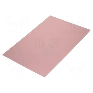 Laminate | FR4 | 1mm | L: 420mm | W: 297mm | Coating: copper | double sided
