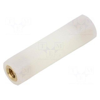 Insulating sleeve | Int.thread: M6 | L: 50mm | UL94V-2 | Mat: polyamide