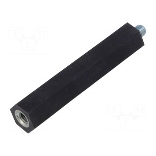 Insulating sleeve | Int.thread: M6 | L: 70mm | UL94V-0 | Mat: polyester