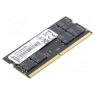DRAM memory | DDR5 SODIMM | 4800MHz | 1.1VDC | industrial | 2Gx8