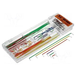 Kit: wires | 22AWG | Features: tinned tips | 140pcs.