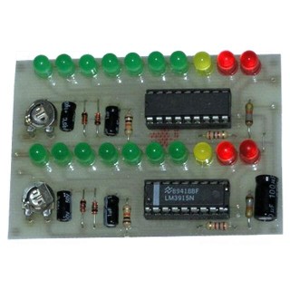 Stereo level indicator | 12VDC | visual effects | IC: LM3915