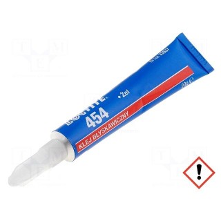 Cyanoacrylate adhesive | colourless | gel | tube | LOCTITE 454 | 3min