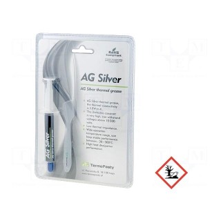 Heat transfer paste | silver | silicone+silver | 3g | AG SILVER